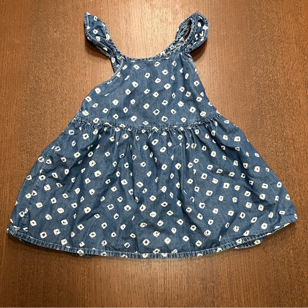 GAP Denim Toddler Dress with White Accents